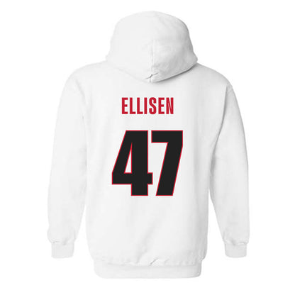 Georgia - NCAA Baseball : Thomas Ellisen - NCAA® Replica Shersey Hooded Sweatshirt-1