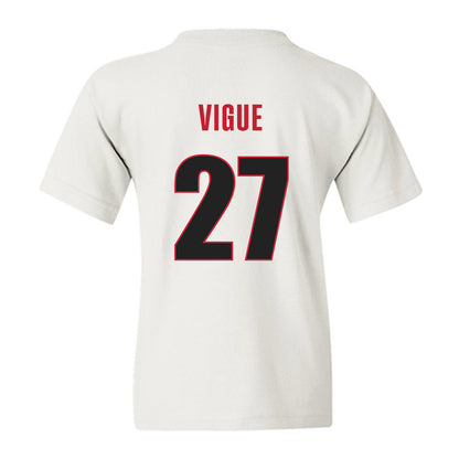 Georgia - NCAA Baseball : Dylan Vigue - NCAA® Replica Shersey Youth T-Shirt-1