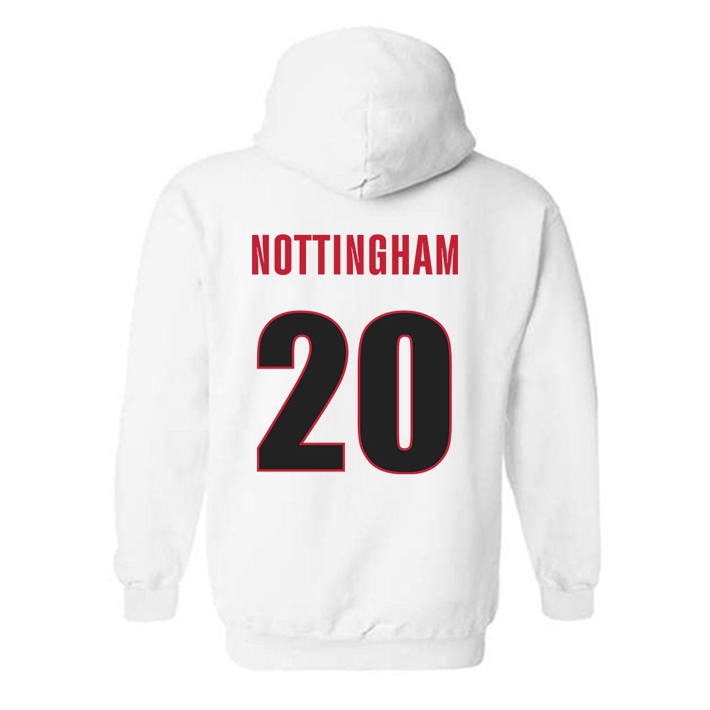 Georgia - NCAA Baseball : Joe Nottingham - NCAA® Replica Shersey Hooded Sweatshirt-1