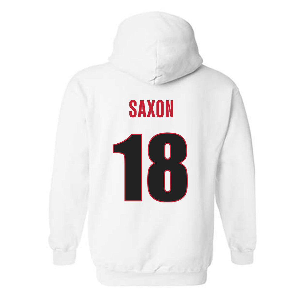 Georgia - NCAA Baseball : TL Saxon - NCAA® Replica Shersey Hooded Sweatshirt-1