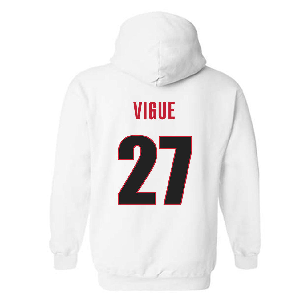 Georgia - NCAA Baseball : Dylan Vigue - NCAA® Replica Shersey Hooded Sweatshirt-1