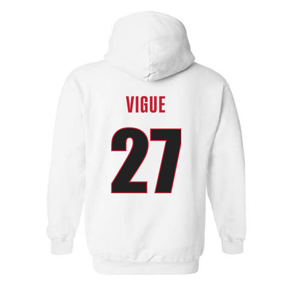 Georgia - NCAA Baseball : Dylan Vigue - NCAA® Replica Shersey Hooded Sweatshirt-1