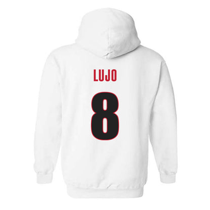 Georgia - NCAA Baseball : Rylan Lujo - NCAA® Replica Shersey Hooded Sweatshirt-1