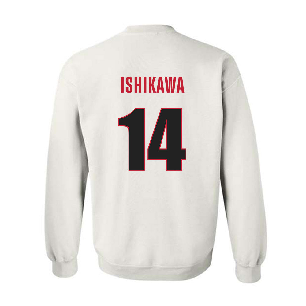 Georgia - NCAA Baseball : Kenny Ishikawa - NCAA® Replica Shersey Crewneck Sweatshirt-1