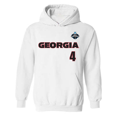 Georgia - NCAA Baseball : Michael Oshaughnessy - NCAA® Replica Shersey Hooded Sweatshirt-0