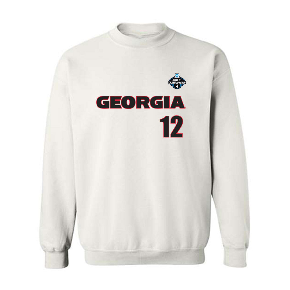 Georgia - NCAA Baseball : Caden Aoki - NCAA® Replica Shersey Crewneck Sweatshirt-0