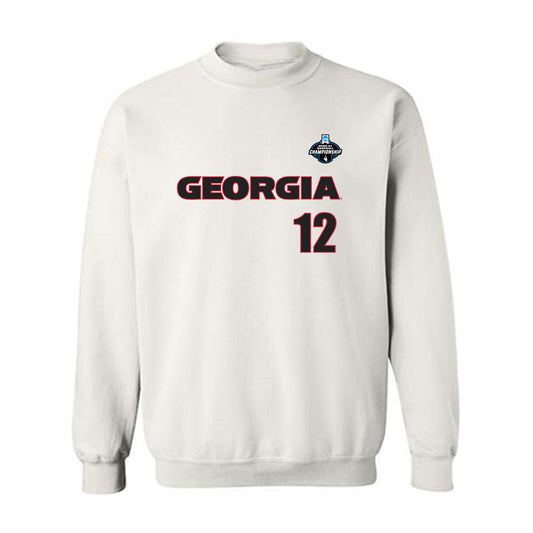 Georgia - NCAA Baseball : Caden Aoki - NCAA® Replica Shersey Crewneck Sweatshirt-0