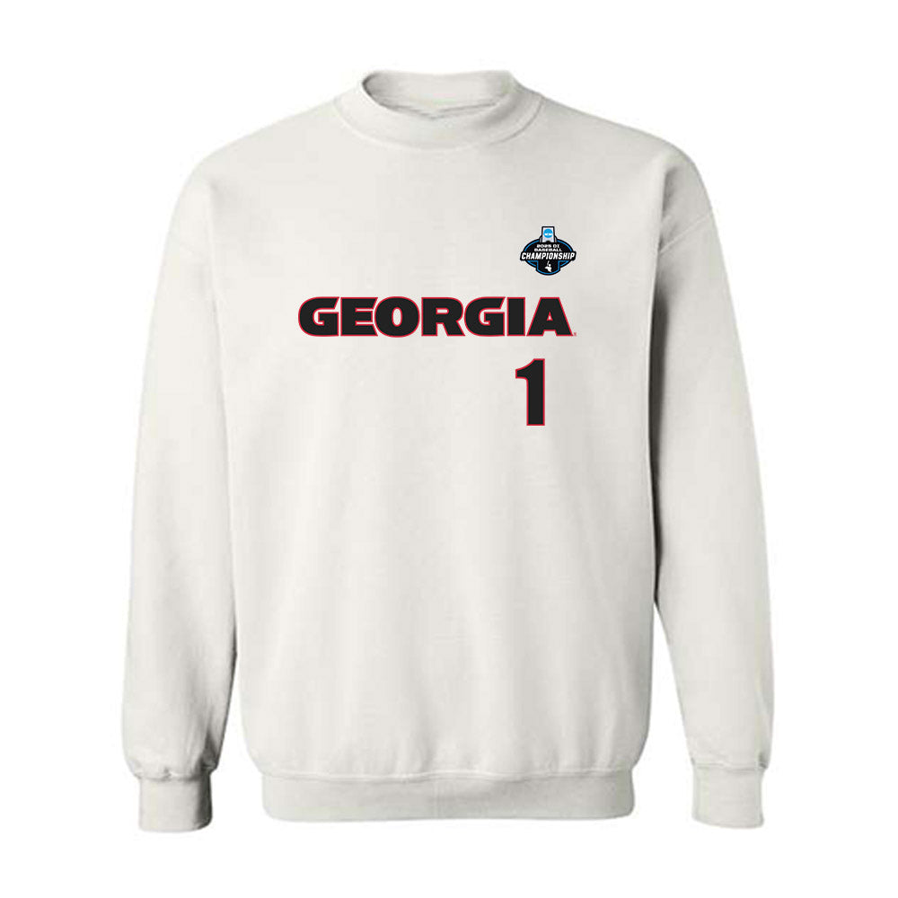 Georgia - NCAA Baseball : Tre Phelps - NCAA® Replica Shersey Crewneck Sweatshirt-0