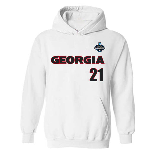 Georgia - NCAA Baseball : Jordy Oriach - NCAA® Replica Shersey Hooded Sweatshirt-0