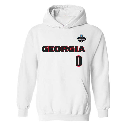 Georgia - NCAA Baseball : Ryan Wynn - NCAA® Replica Shersey Hooded Sweatshirt-0