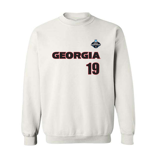 Georgia - NCAA Baseball : Andrew Behnke - NCAA® Replica Shersey Crewneck Sweatshirt-0