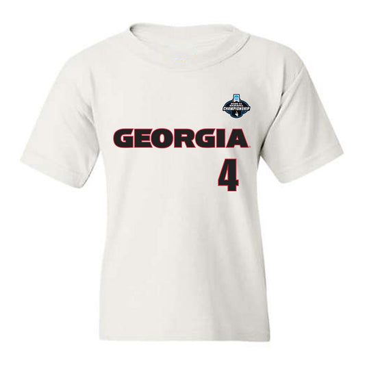 Georgia - NCAA Baseball : Michael Oshaughnessy - NCAA® Replica Shersey Youth T-Shirt-0