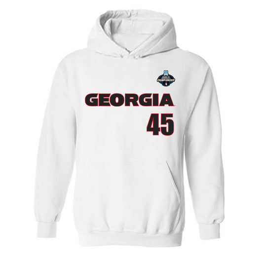 Georgia - NCAA Baseball : Bradley Stewart - NCAA® Replica Shersey Hooded Sweatshirt-0