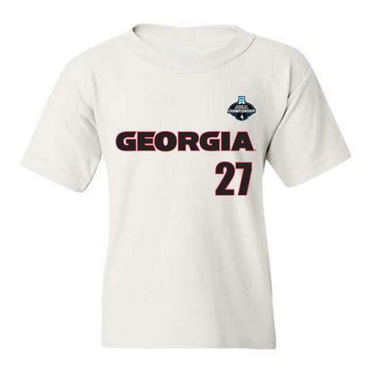 Georgia - NCAA Baseball : Dylan Vigue - NCAA® Replica Shersey Youth T-Shirt-0
