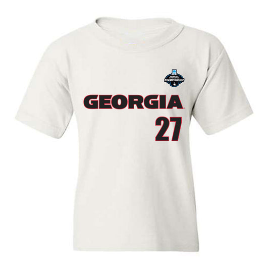 Georgia - NCAA Baseball : Dylan Vigue - NCAA® Replica Shersey Youth T-Shirt-0