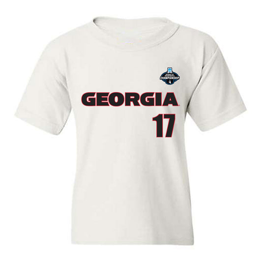 Georgia - NCAA Baseball : Teddy Brennan - NCAA® Replica Shersey Youth T-Shirt-0