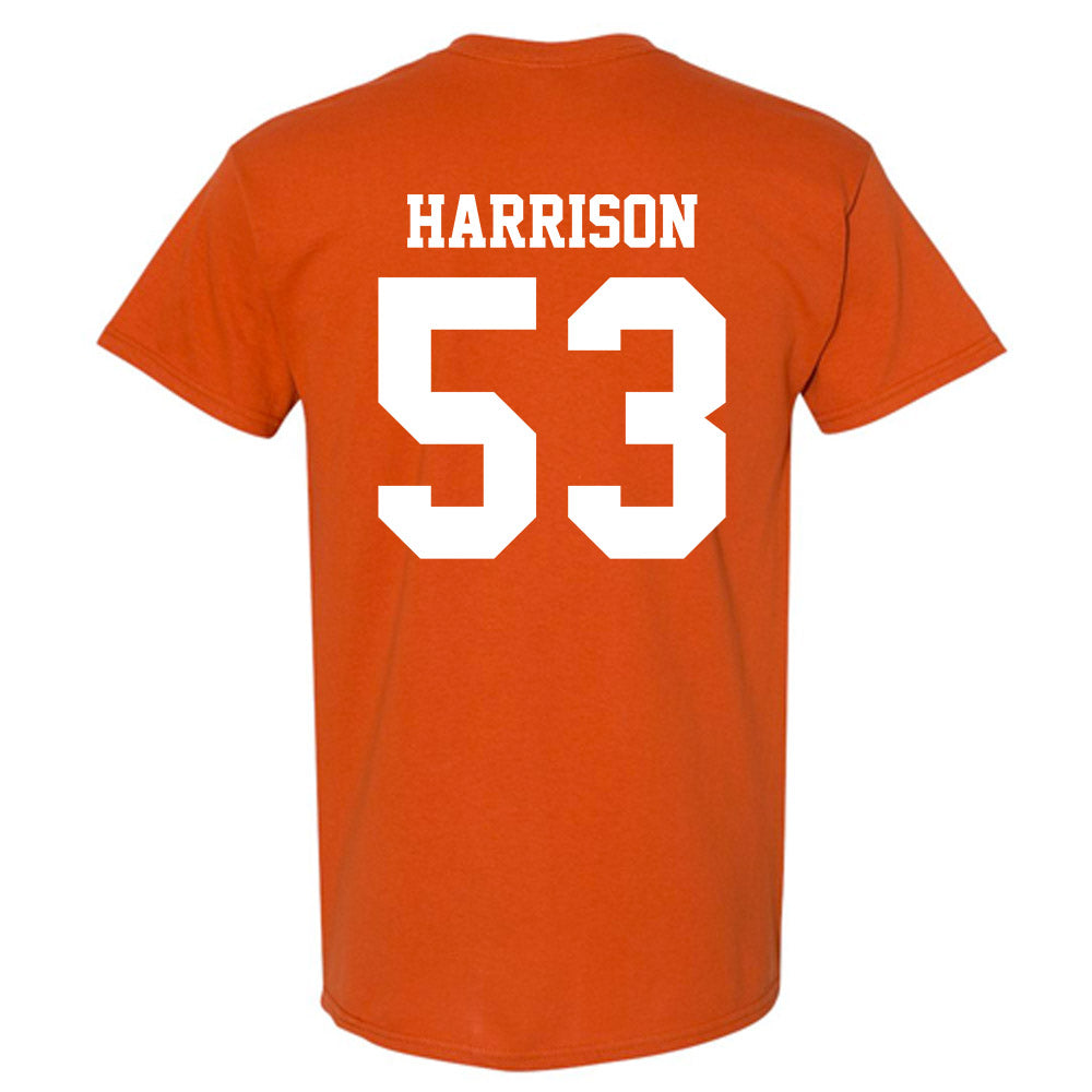 Texas - NCAA Baseball : Luke Harrison - Replica Shersey T-Shirt-1
