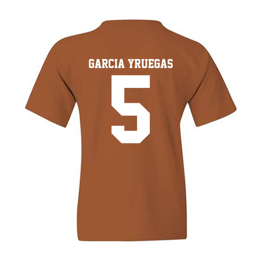 Texas - NCAA Baseball : Felix Garcia Yruegas - NCAA® Replica Shersey Youth T-Shirt-1