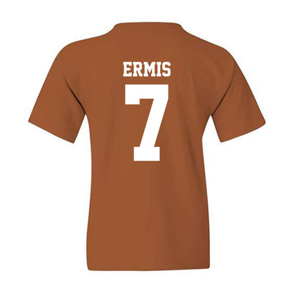 Texas - NCAA Baseball : Andrew Ermis - NCAA® Replica Shersey Youth T-Shirt-1