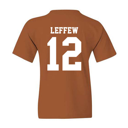 Texas - NCAA Baseball : Haiden Leffew - NCAA® Replica Shersey Youth T-Shirt-1