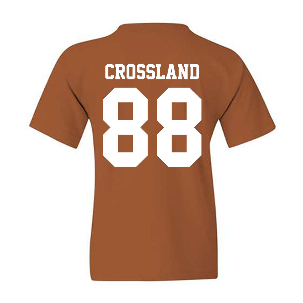 Texas - NCAA Baseball : Brett Crossland - NCAA® Replica Shersey Youth T-Shirt-1