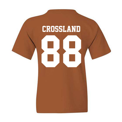 Texas - NCAA Baseball : Brett Crossland - NCAA® Replica Shersey Youth T-Shirt-1