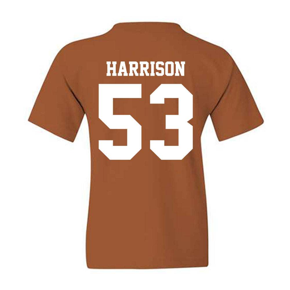 Texas - NCAA Baseball : Luke Harrison - Replica Shersey Youth T-Shirt-1