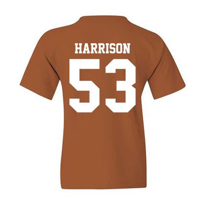 Texas - NCAA Baseball : Luke Harrison - Replica Shersey Youth T-Shirt-1