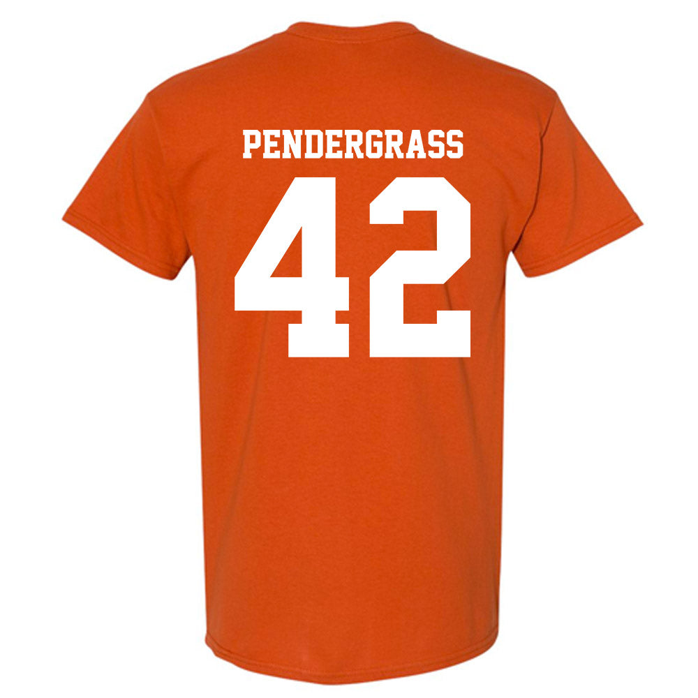 Texas - NCAA Baseball : Dariyan Pendergrass - NCAA® Replica Shersey T-Shirt-1