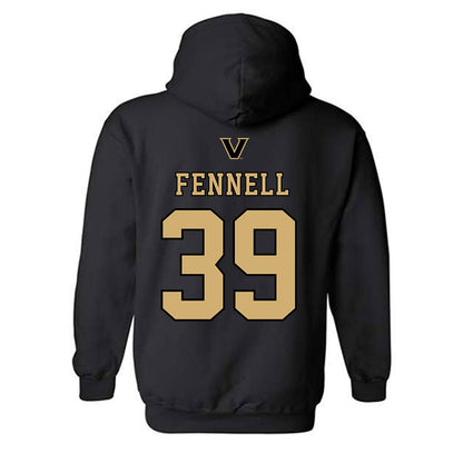 Vanderbilt - NCAA Baseball : Connor Fennell - VandyBoys NCAA® Shersey Hooded Sweatshirt-1