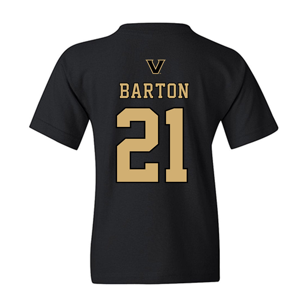 Vanderbilt - NCAA Baseball : Hudson Barton - VandyBoys NCAA® Shersey Youth T-Shirt-1