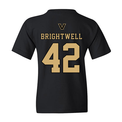 Vanderbilt - NCAA Baseball : Collin Brightwell - VandyBoys NCAA® Shersey Youth T-Shirt-1