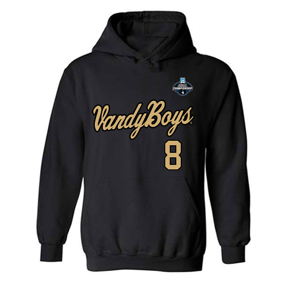 Vanderbilt - NCAA Baseball : Chris Maldonado - VandyBoys NCAA® Shersey Hooded Sweatshirt-0