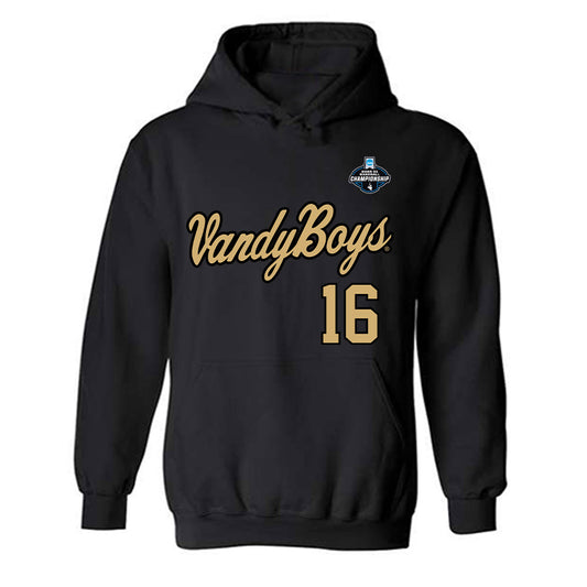 Vanderbilt - NCAA Baseball : Michael Holt - VandyBoys NCAA® Shersey Hooded Sweatshirt-0