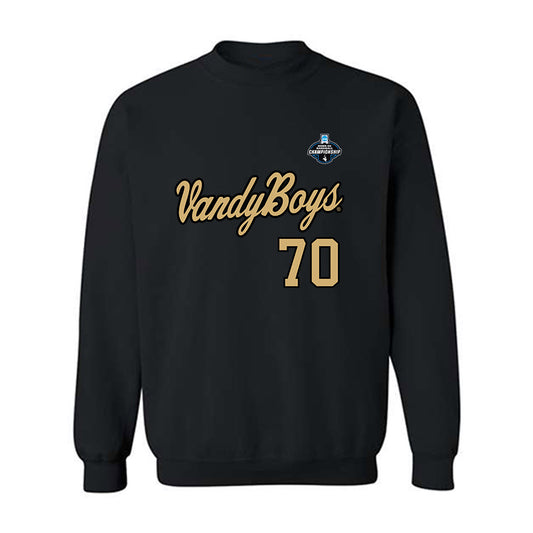 Vanderbilt - NCAA Baseball : Tristan Bristow - VandyBoys NCAA® Shersey Crewneck Sweatshirt-0