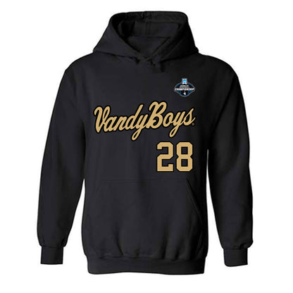 Vanderbilt - NCAA Baseball : Will Hampton - VandyBoys NCAA® Shersey Hooded Sweatshirt-0
