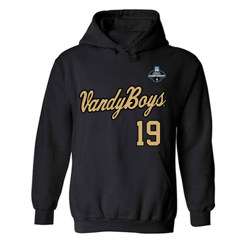 Vanderbilt - NCAA Baseball : Rustan Rigdon - VandyBoys NCAA® Shersey Hooded Sweatshirt-0