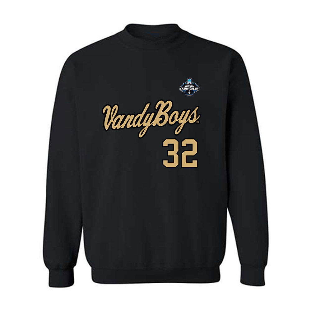 Vanderbilt - NCAA Baseball : Nate Schlote - VandyBoys NCAA® Shersey Crewneck Sweatshirt-0