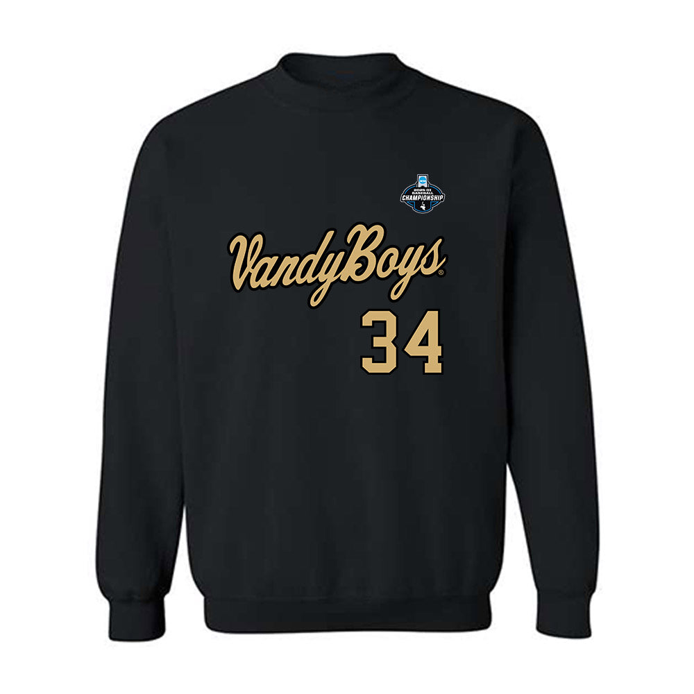 Vanderbilt - NCAA Baseball : Brennan Seiber - VandyBoys NCAA® Shersey Crewneck Sweatshirt-0