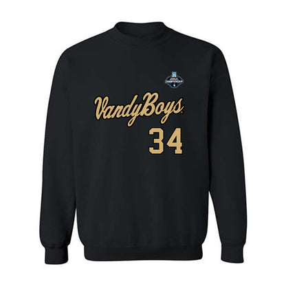 Vanderbilt - NCAA Baseball : Brennan Seiber - VandyBoys NCAA® Shersey Crewneck Sweatshirt-0