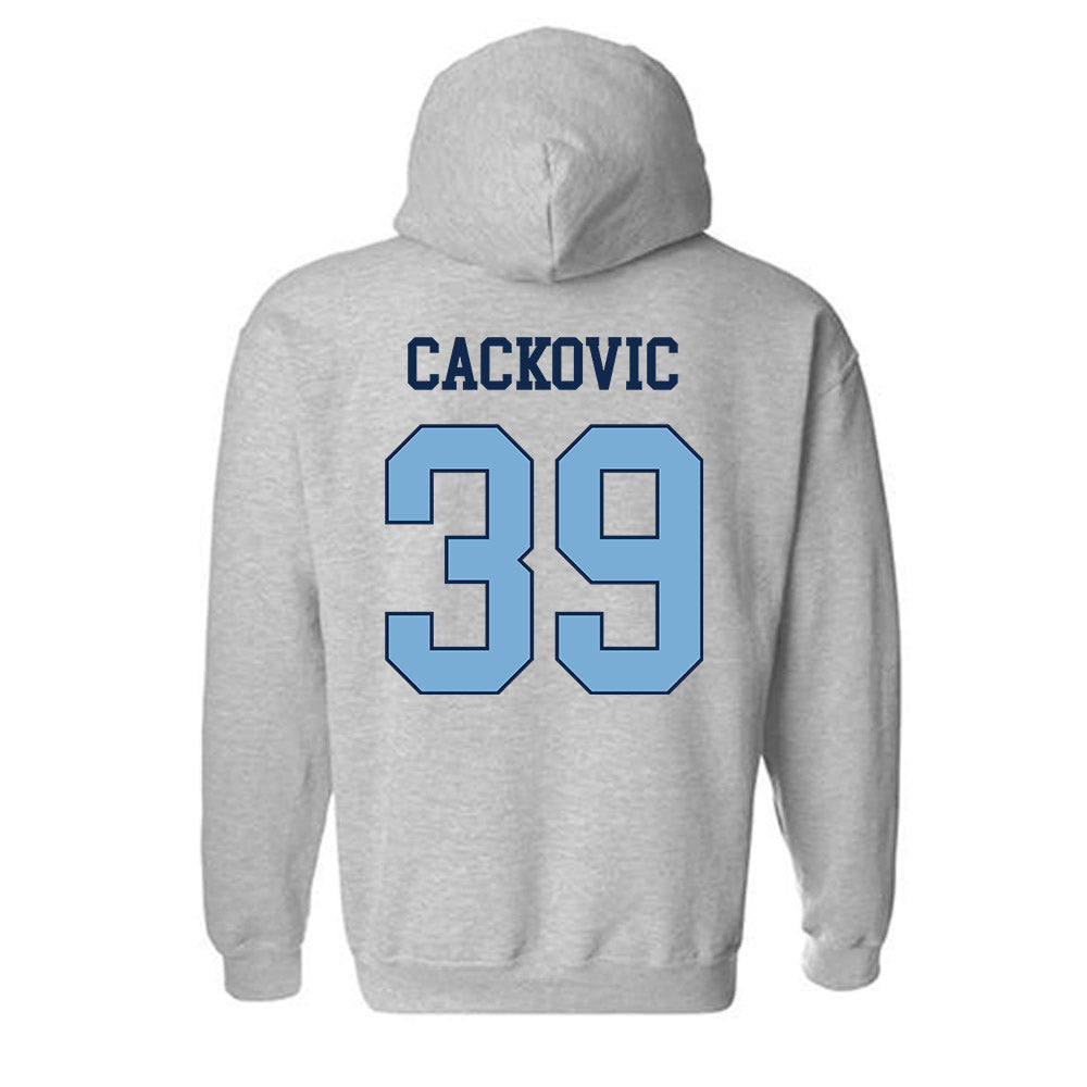 UNC - NCAA Baseball : Jake Cackovic - NCAA® Replica Shersey Hooded Sweatshirt-1