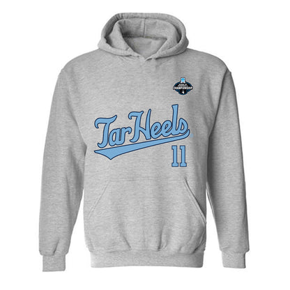 UNC - NCAA Baseball : Matt McKnight - NCAA® Replica Shersey Hooded Sweatshirt-0