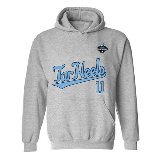 UNC - NCAA Baseball : Matt McKnight - NCAA® Replica Shersey Hooded Sweatshirt-0