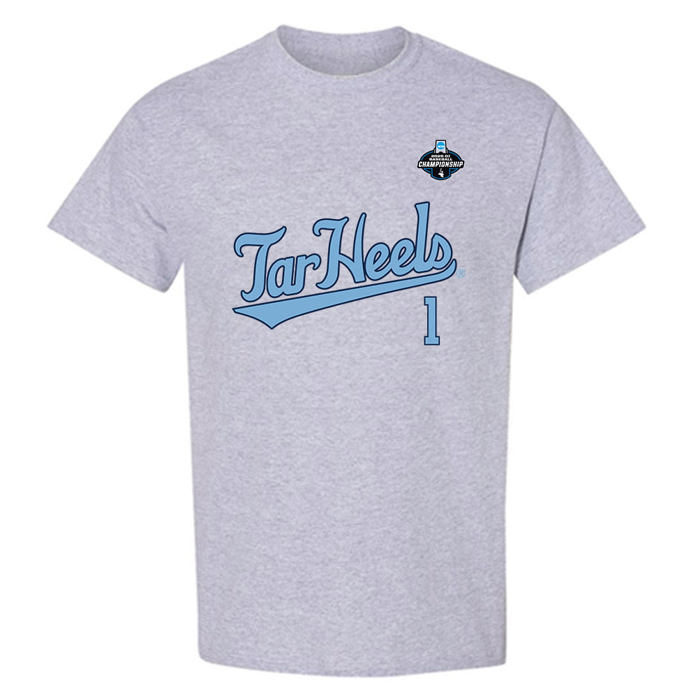 UNC - NCAA Baseball : Cooper Nicholson - NCAA® Replica Shersey T-Shirt-0
