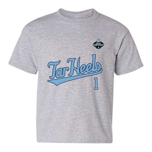 UNC - NCAA Baseball : Cooper Nicholson - NCAA® Replica Shersey Youth T-Shirt-0