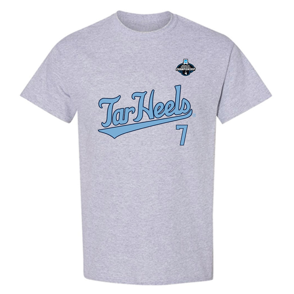 UNC - NCAA Baseball : Perry Hargett - NCAA® Replica Shersey T-Shirt-0