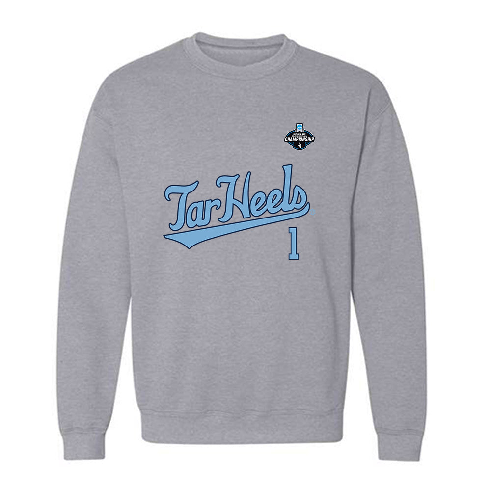 UNC - NCAA Baseball : Cooper Nicholson - NCAA® Replica Shersey Crewneck Sweatshirt-0
