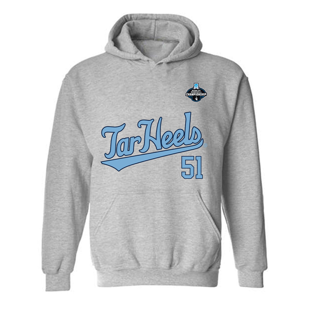 UNC - NCAA Baseball : Timmy Lawson - NCAA® Replica Shersey Hooded Sweatshirt-0