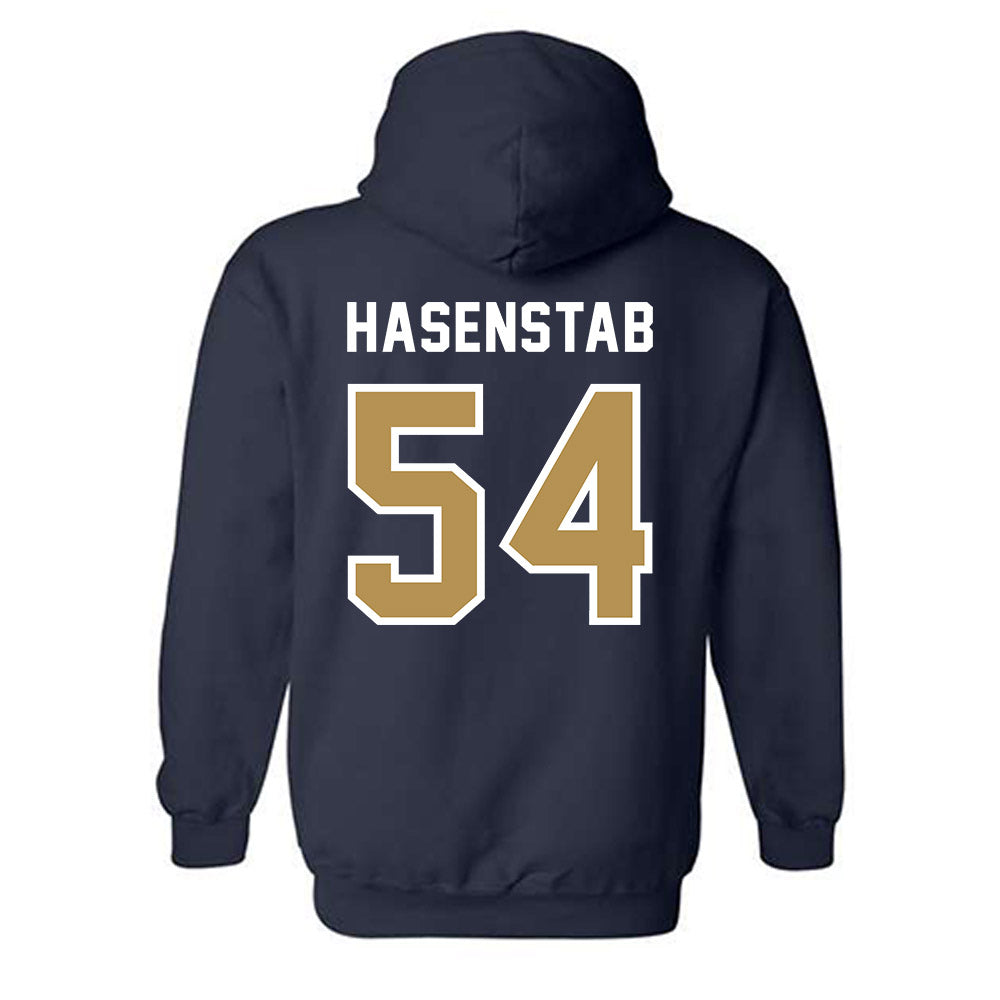 Georgia Tech - NCAA Baseball : Riley Hasenstab - NCAA® Replica Shersey Hooded Sweatshirt-1