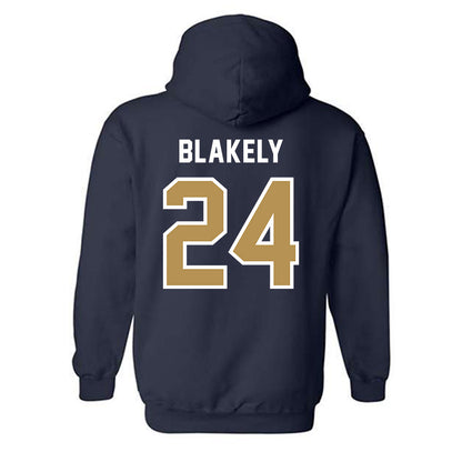 Georgia Tech - NCAA Baseball : Jackson Blakely - NCAA® Replica Shersey Hooded Sweatshirt-1